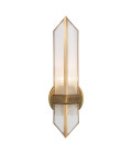 Cairo 1-ljus vägglampa mässing/klar 38,5 cm