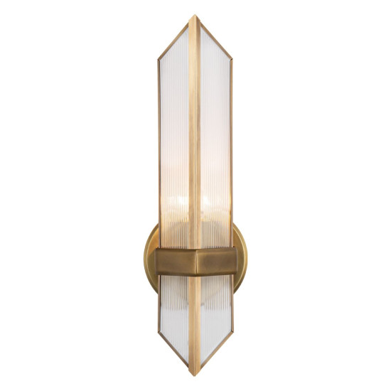 Cairo 1-ljus vägglampa mässing/klar 38,5 cm Cairo 1-ljus vägglampa mässing/klar 38,5 cm