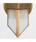 Cairo 1-ljus vägglampa mässing/klar 38,5 cm