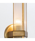 Cairo 1-ljus vägglampa mässing/klar 38,5 cm