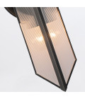 Cairo 2-lt wall light urban bronze/clear 38.5 cm