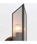 Cairo 2-lt wall light urban bronze/clear 38.5 cm