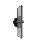 Cairo 2-lt wall light urban bronze/clear 38.5 cm
