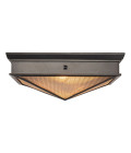 Cairo 2-lt flush ceiling light urban bronze/clear 37.1 cm Alora Cairo 2-lt flush ceiling light urban bronze/clear 37.1 cm
