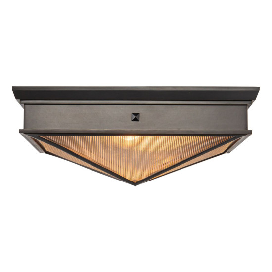Cairo 2-ljus plafond brons/klar 37,1 cm Cairo 2-ljus plafond brons/klar 37,1 cm
