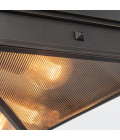 Cairo 2-lt flush ceiling light urban bronze/clear 37.1 cm Alora Cairo 2-lt flush ceiling light urban bronze/clear 37.1 cm