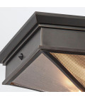 Cairo 2-lt flush ceiling light urban bronze/clear 37.1 cm Alora Cairo 2-lt flush ceiling light urban bronze/clear 37.1 cm