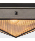 Cairo 2-lt flush ceiling light urban bronze/clear 37.1 cm Alora Cairo 2-lt flush ceiling light urban bronze/clear 37.1 cm