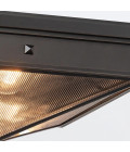 Cairo 2-lt flush ceiling light urban bronze/clear 37.1 cm Alora Cairo 2-lt flush ceiling light urban bronze/clear 37.1 cm