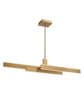 Cameno linear ceiling light matte gold 114.5 cm