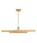 Cameno linear ceiling light matte gold 114.5 cm