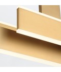Cameno linear ceiling light matte gold 114.5 cm
