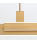 Cameno linear ceiling light matte gold 114.5 cm
