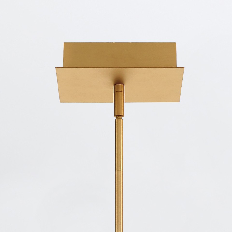 Cameno linear ceiling light matte gold 114.5 cm