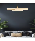 Cameno linear ceiling light matte gold 114.5 cm