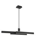 Cameno linear ceiling light matte black 114.5 cm