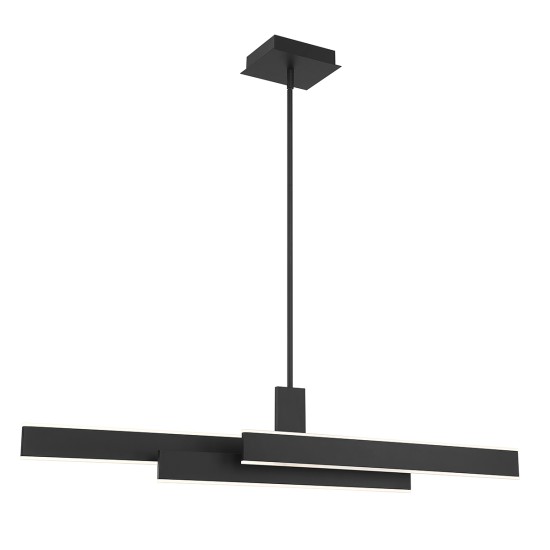 Cameno linear ceiling light matte black 114.5 cm
