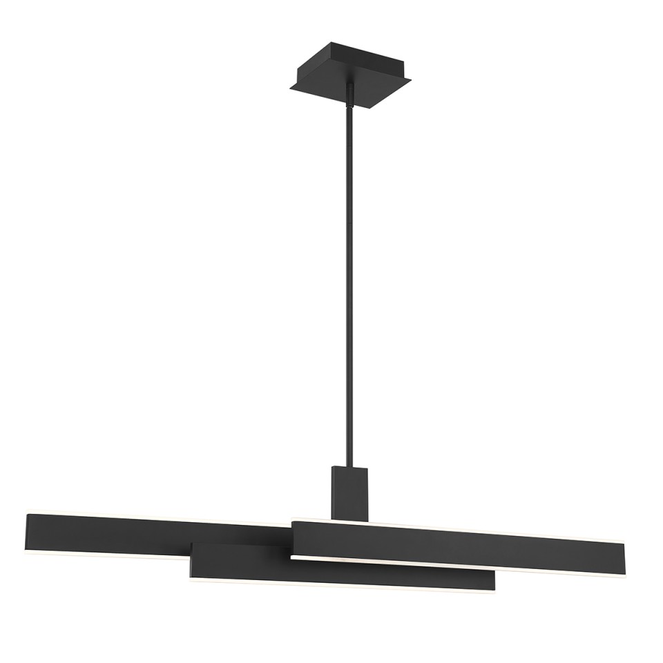 Cameno linear ceiling light matte black 114.5 cm