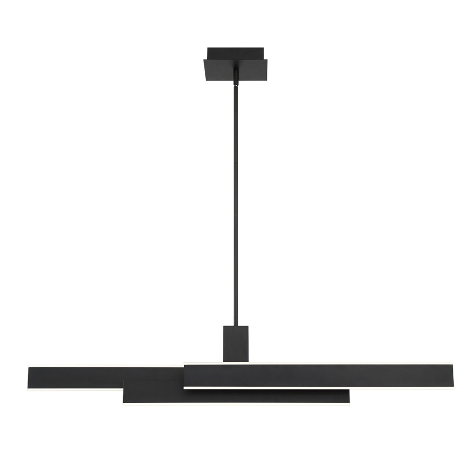 Cameno linear ceiling light matte black 114.5 cm