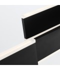 Cameno linear ceiling light matte black 114.5 cm
