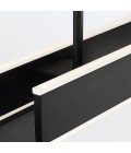 Cameno linear ceiling light matte black 114.5 cm