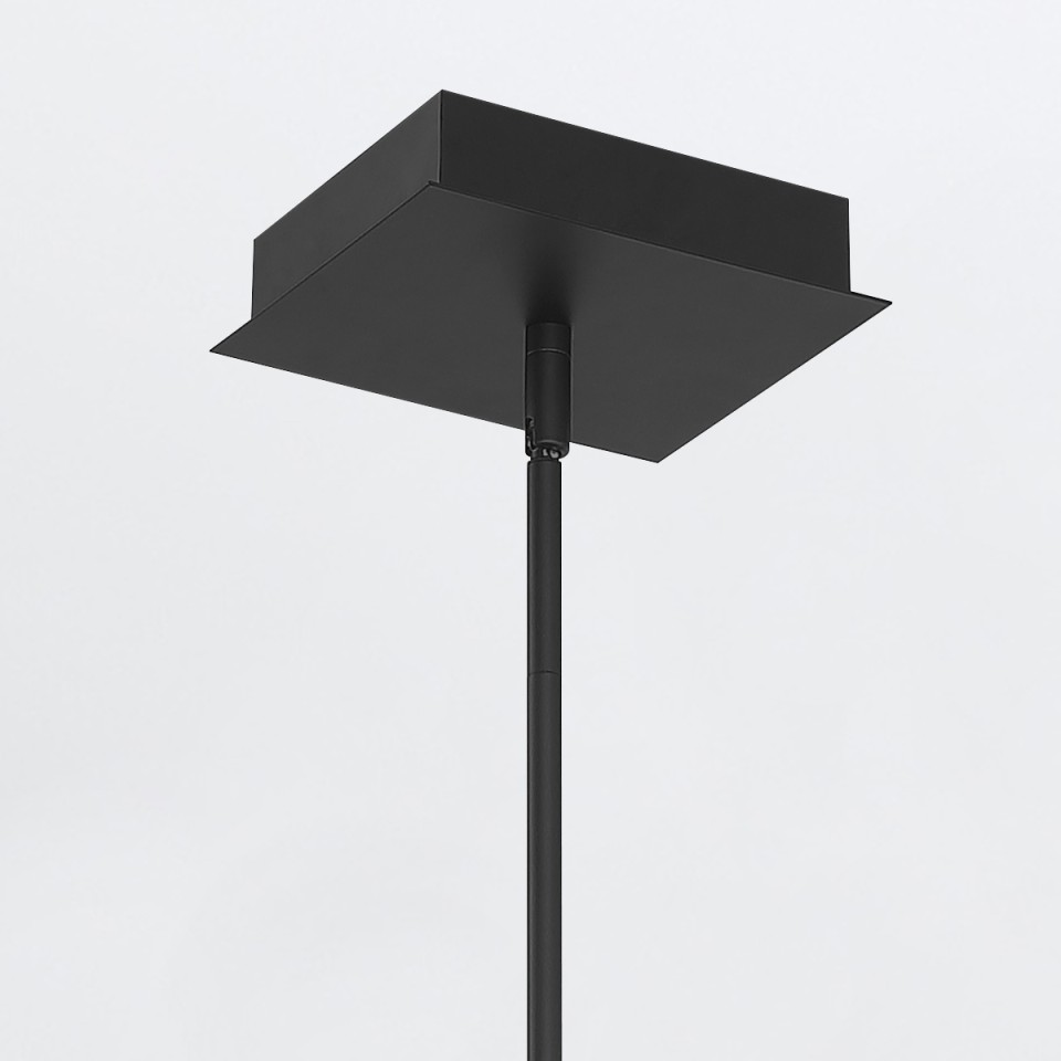Cameno linear ceiling light matte black 114.5 cm