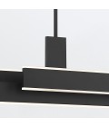 Cameno linear ceiling light matte black 114.5 cm