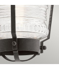 Chance Harbor 1-Lt Outdoor Wall Lamp Weathered Zinc/Clear 45.7cm Quintesse Lighting Chance Harbor 1-Lt Outdoor Wall Lamp Weathered Zinc/Clear 45.7cm