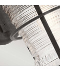 Chance Harbor 1-Lt Outdoor Wall Lamp Weathered Zinc/Clear 45.7cm Quintesse Lighting Chance Harbor 1-Lt Outdoor Wall Lamp Weathered Zinc/Clear 45.7cm