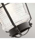 Chance Harbor 1-Lt Outdoor Wall Lamp Weathered Zinc/Clear 36.8cm Quintesse Lighting Chance Harbor 1-Lt Outdoor Wall Lamp Weathered Zinc/Clear 36.8cm