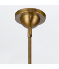 Doral 2-ljus taklampa mattsvart/ mässing 41,7 cm