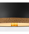 Doral 2-ljus taklampa mattsvart/ mässing 41,7 cm