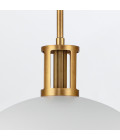 Doral 2-lt ceiling light matte white/vintage brass 41.7 cm