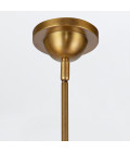 Doral 2-lt ceiling light matte white/vintage brass 41.7 cm