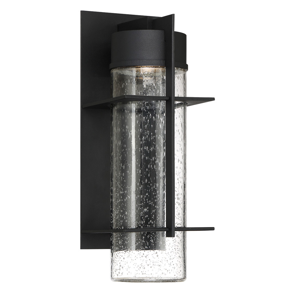 Eames Large LED Outdoor Wall Lamp Earth Black 41cm Quintesse Lighting Eames Large LED Outdoor Wall Lamp Earth Black 41cm