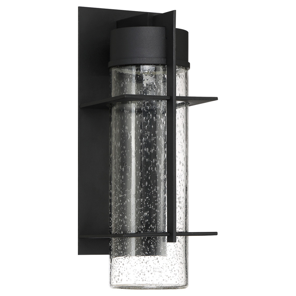 Eames Large LED Outdoor Wall Lamp Earth Black 41cm Quintesse Lighting Eames Large LED Outdoor Wall Lamp Earth Black 41cm