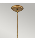 Echelon 4-Lt Ceiling Lamp Heritage Brass/White 45.5cm Quintesse Lighting Echelon 4-Lt Ceiling Lamp Heritage Brass/White 45.5cm