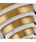 Echelon 4-Lt Ceiling Lamp Heritage Brass/White 45.5cm Quintesse Lighting Echelon 4-Lt Ceiling Lamp Heritage Brass/White 45.5cm