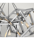 Ensemble 5-lt taklampa polerad nickel 77.8cm