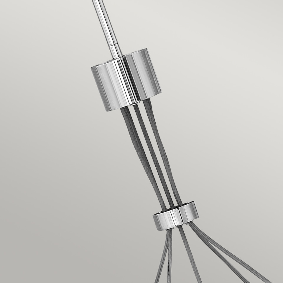 Ensemble 5-lt taklampa polerad nickel 77.8cm