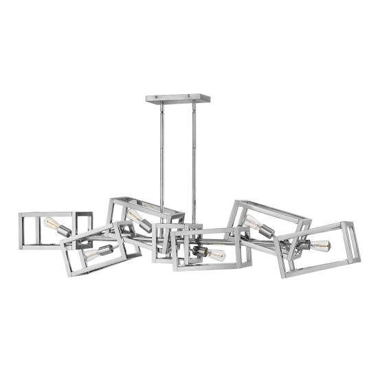 Ensemble 6-lt linjär taklampa polerad nickel 156,4cm Ensemble 6-lt linjär taklampa polerad nickel 156,4cm