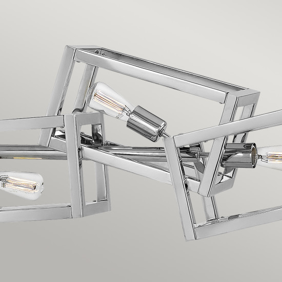 Ensemble 6-lt linjär taklampa polerad nickel 156,4cm Ensemble 6-lt linjär taklampa polerad nickel 156,4cm