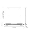 Espada linjär taklampa polerad krom 122 cm Eurofase Espada linjär taklampa polerad krom 122 cm