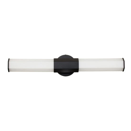 Facet Dual LED-vägglampa matt svart/vit 65,9cm IP44 Facet Dual LED-vägglampa matt svart/vit 65,9cm IP44