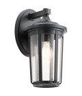 Fairfield 1-Lt Large Outdoor Wall Lamp Black 37.1cm Quintesse Lighting Fairfield 1-Lt Large Outdoor Wall Lamp Black 37.1cm
