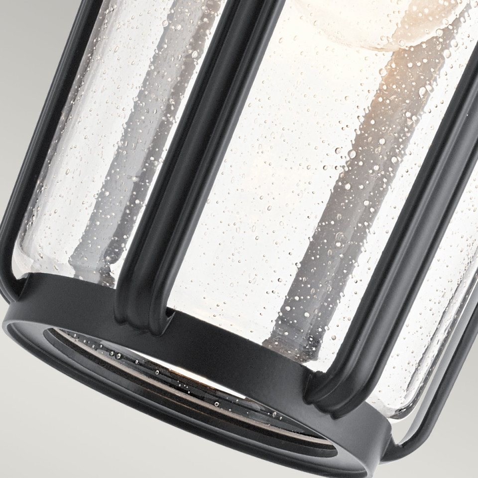 Fairfield 1-Lt Large Outdoor Wall Lamp Black 37.1cm Quintesse Lighting Fairfield 1-Lt Large Outdoor Wall Lamp Black 37.1cm