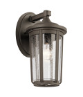 Fairfield 1-lt stor utomhus vägglampa olde brons 37,1cm Quintesse Fairfield 1-lt stor utomhus vägglampa olde brons 37,1cm