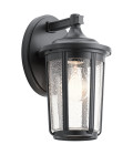 Fairfield 1-Lt Medium Outdoor Wall Lamp Black 27.9cm Quintesse Lighting Fairfield 1-Lt Medium Outdoor Wall Lamp Black 27.9cm