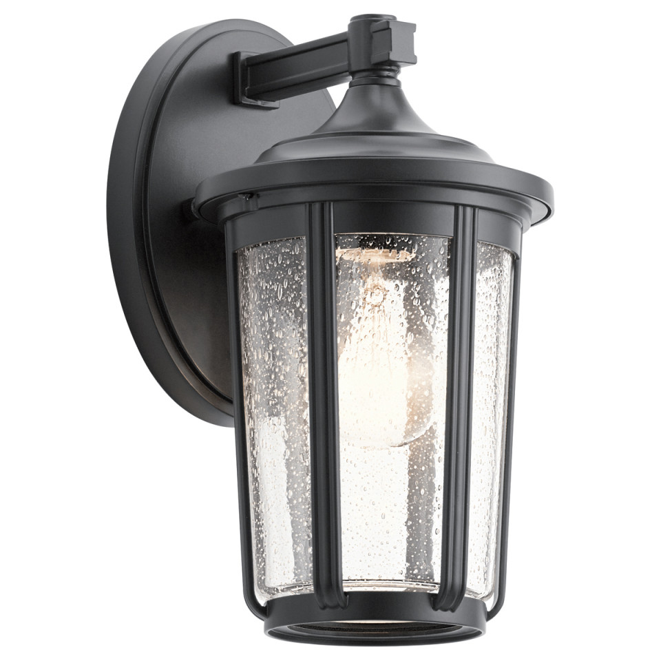 Fairfield 1-Lt Medium Outdoor Wall Lamp Black 27.9cm Quintesse Lighting Fairfield 1-Lt Medium Outdoor Wall Lamp Black 27.9cm