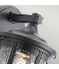 Fairfield 1-Lt Medium Outdoor Wall Lamp Black 27.9cm Quintesse Lighting Fairfield 1-Lt Medium Outdoor Wall Lamp Black 27.9cm